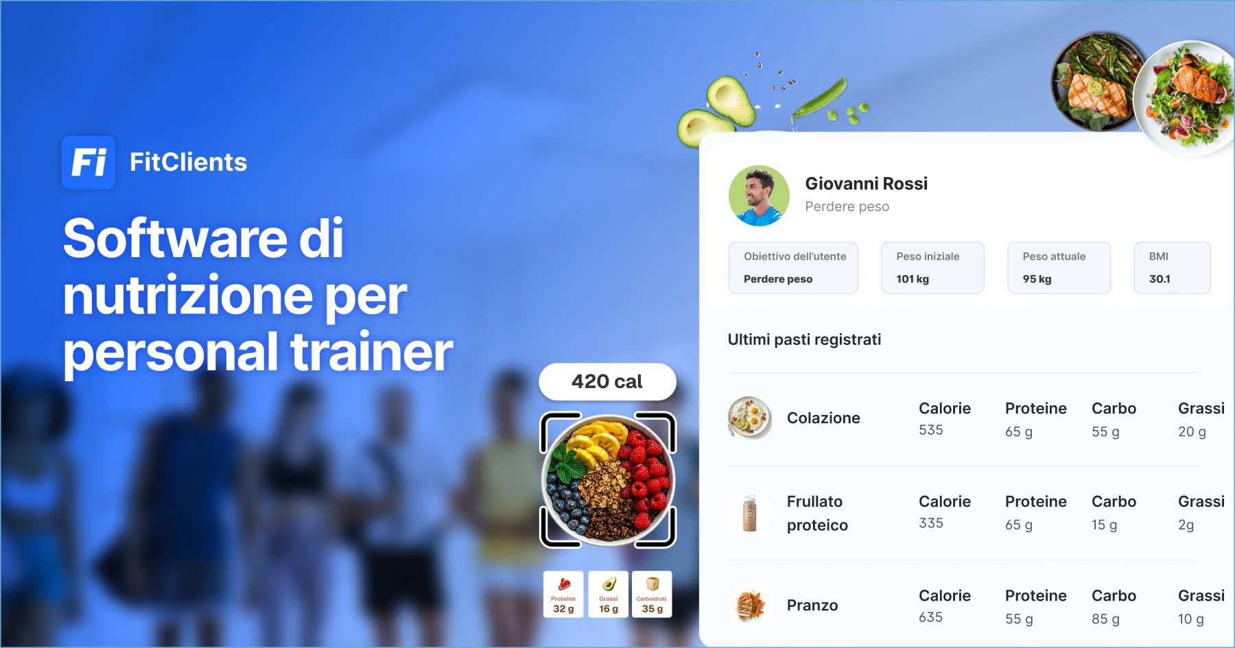 Software di nutrizione per personal trainer