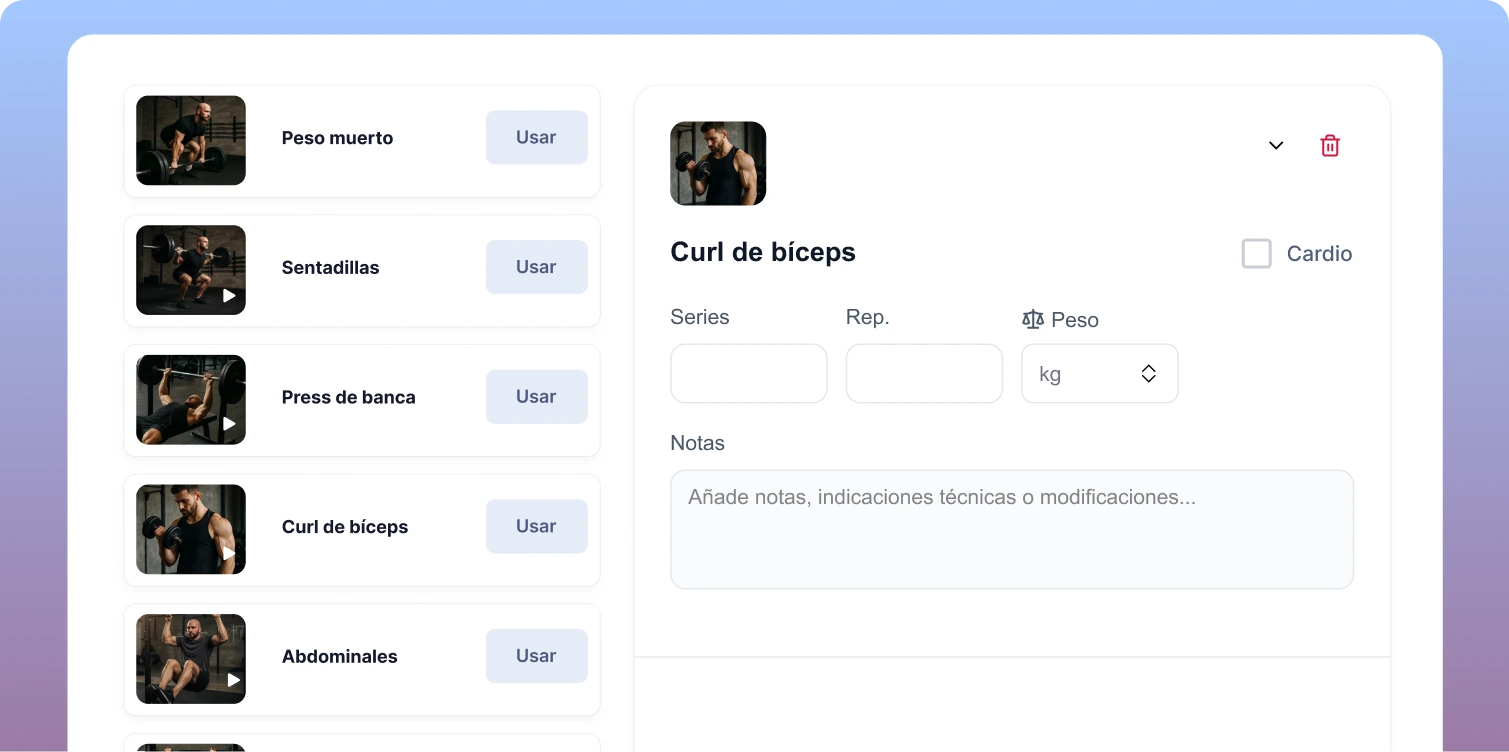 Software gratuito para crear rutinas de entrenamiento para entrenadores personales