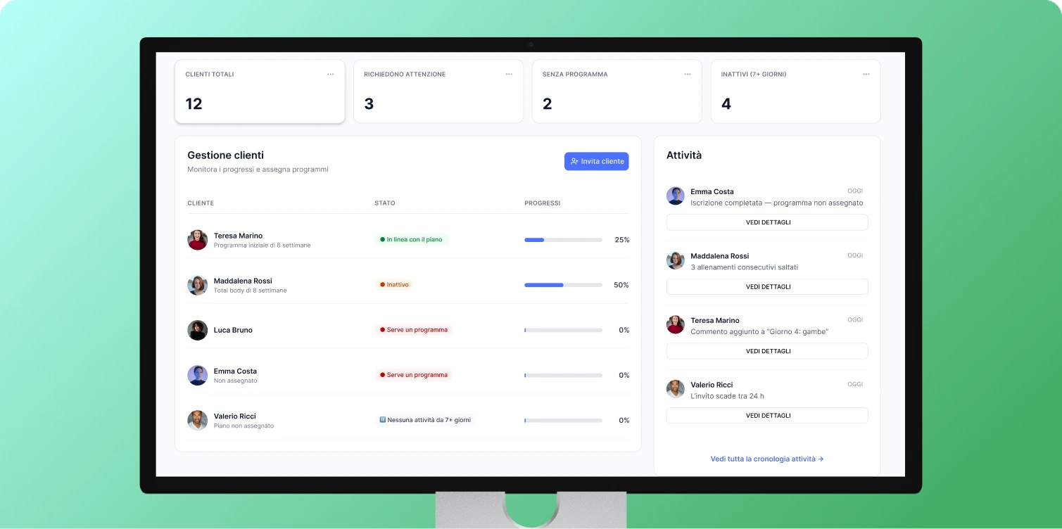 Software per personal trainer da usare gratis