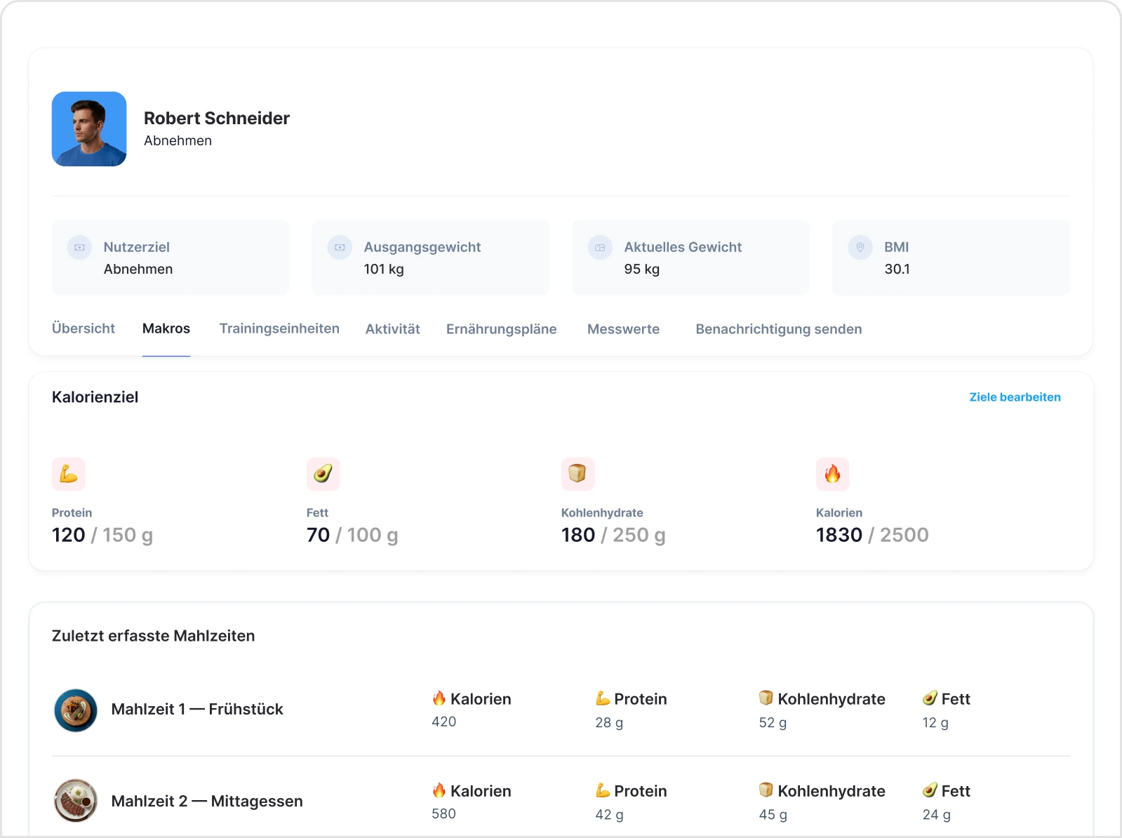 Software zur Fortschrittsverfolgung von Personal-Training-Kunden