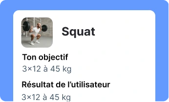 Suivi des objectifs au squat