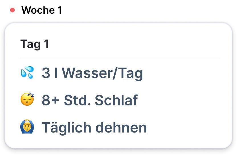 Tägliche Gewohnheiten