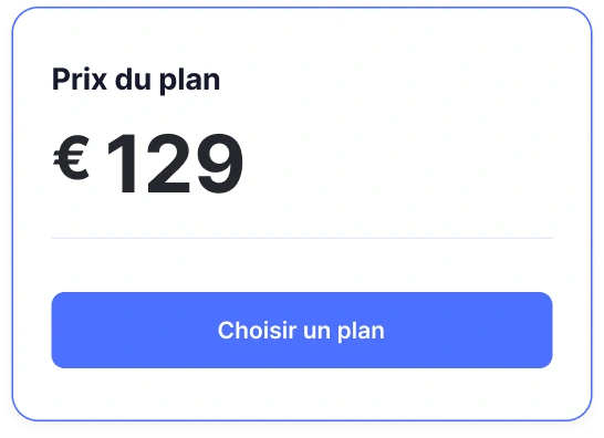 Tarifs des programmes d'entraînement