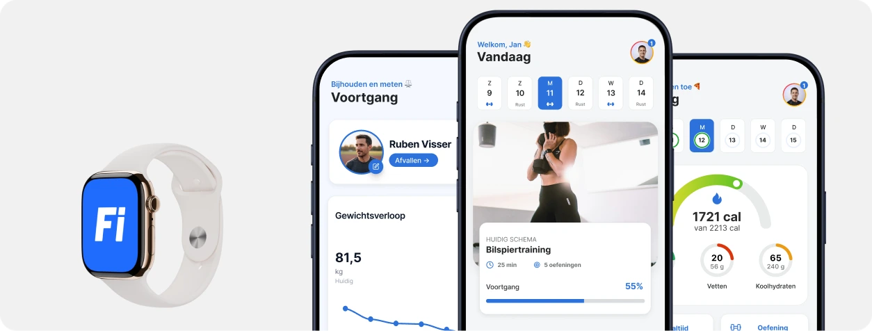 Trainingsschema-app voor personal trainers