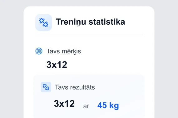 Treniņu statistika