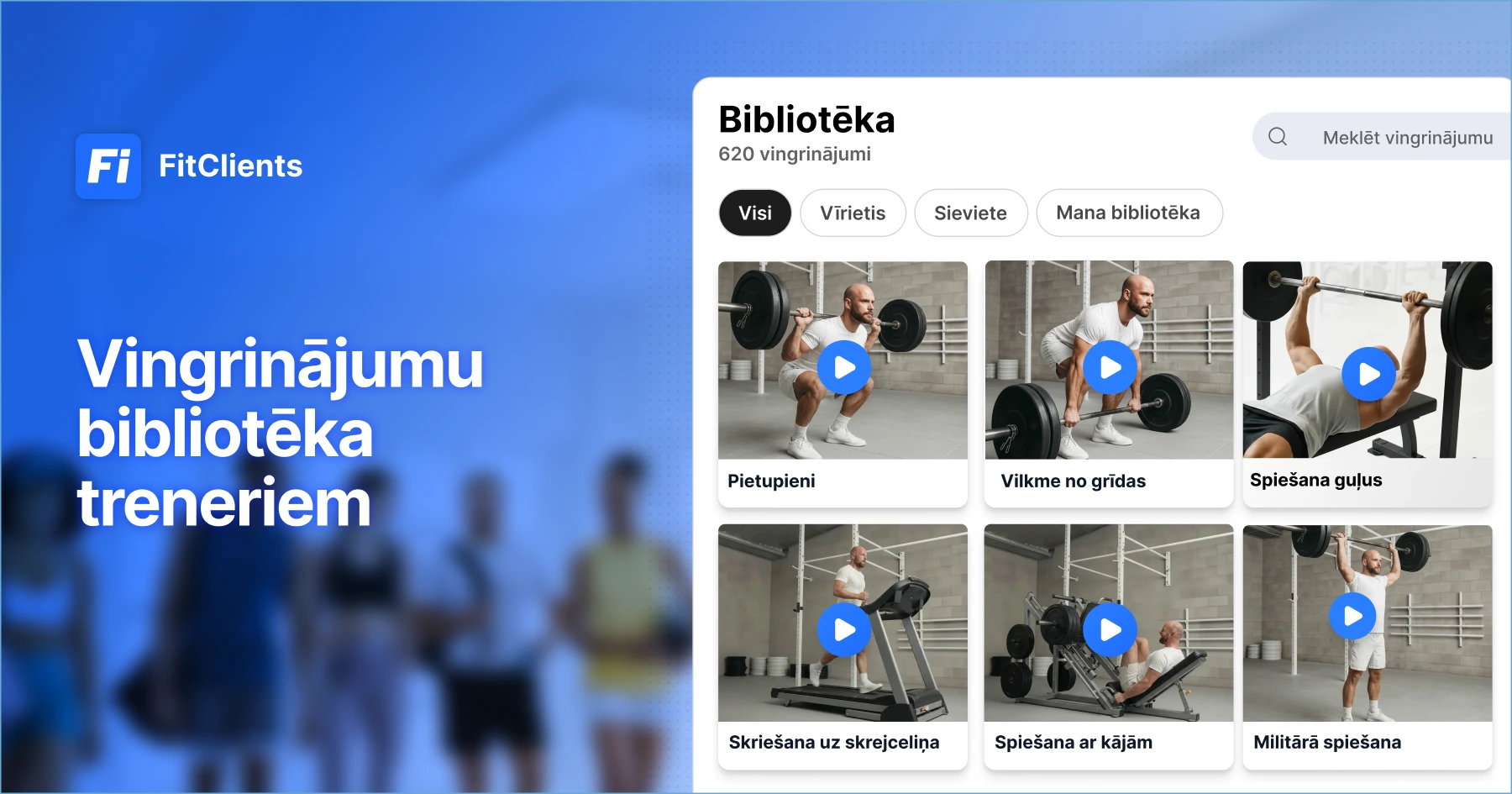 Vingrinājumu bibliotēka treneriem